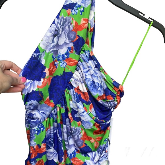 Zara Floral Asymmetrical Bodysuit Size Small NWT - Picture 9 of 16